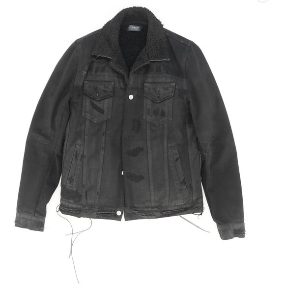 AMIRI Other - Amiri Killmonger Black Denim Shearling Jacket Size Large